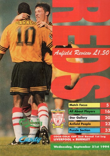 Match programme